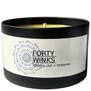 Home BIO-ATTAIN - Forty Winks 600mg CBD Candle in Black Tin